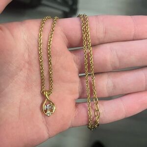 Vintage Gold and Silver Nina Ricci Pendant Necklace